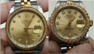 rolex半金男女對錶