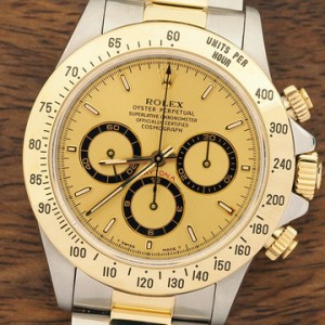 勞力士Rolex 金面Daytona K金不鏽鋼16523 腕錶回收