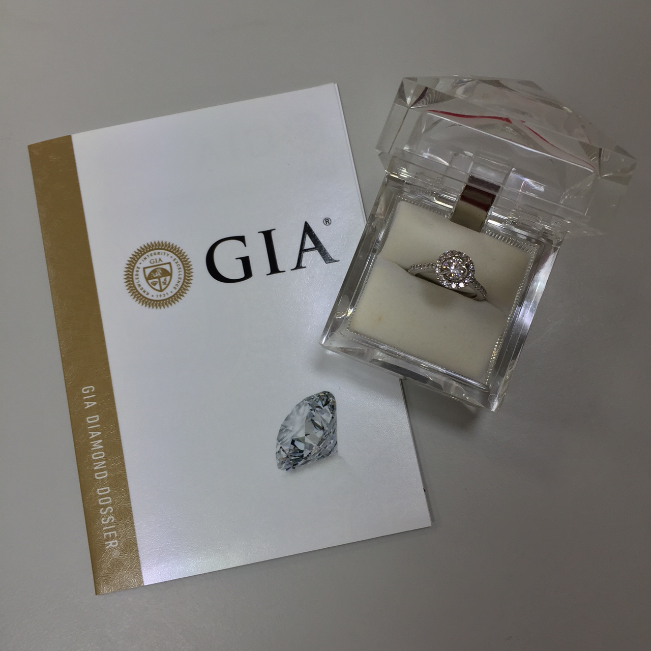 GIA證書 50分白金鑽戒