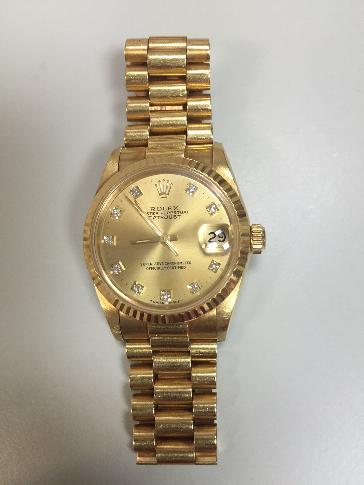 ROLEX DATEJUST 18K 機械女錶