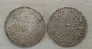 袁大頭古幣反面
